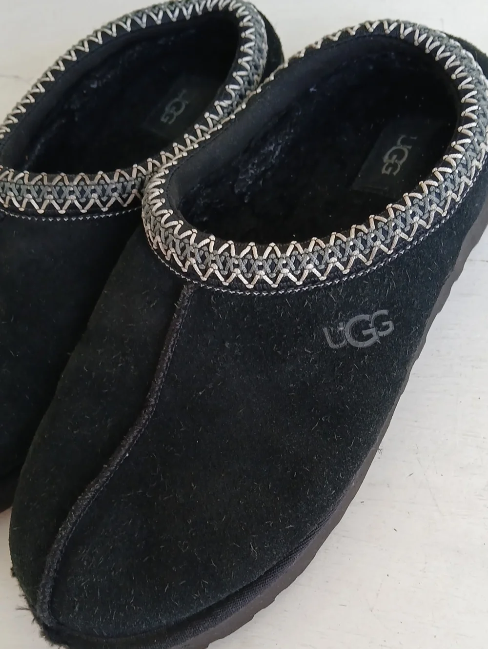 Men's UGG Tasman Slipper in Black Suede Size 11